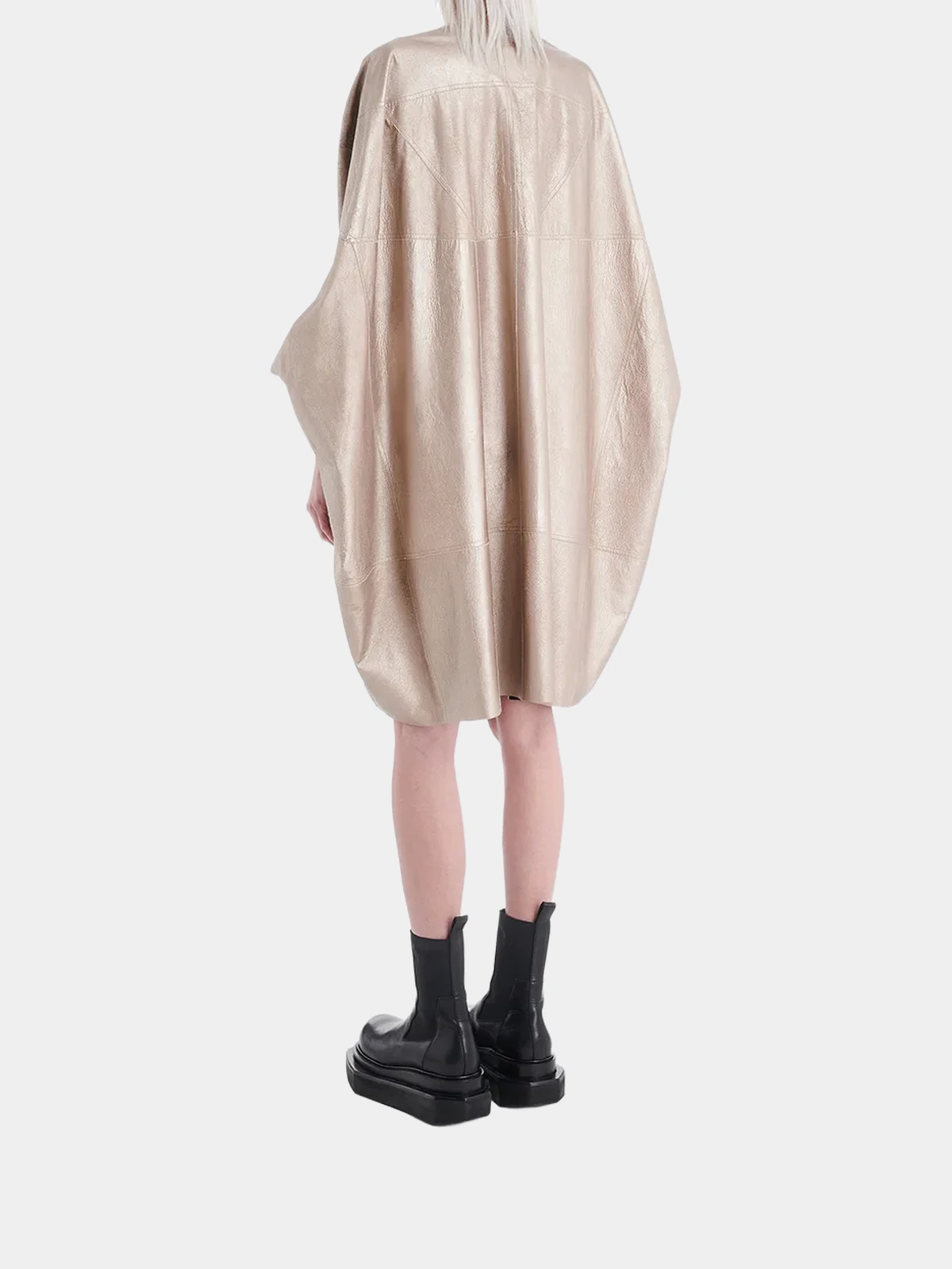 Бушлат Rick Owens бежевий шкіряний - INVOGA