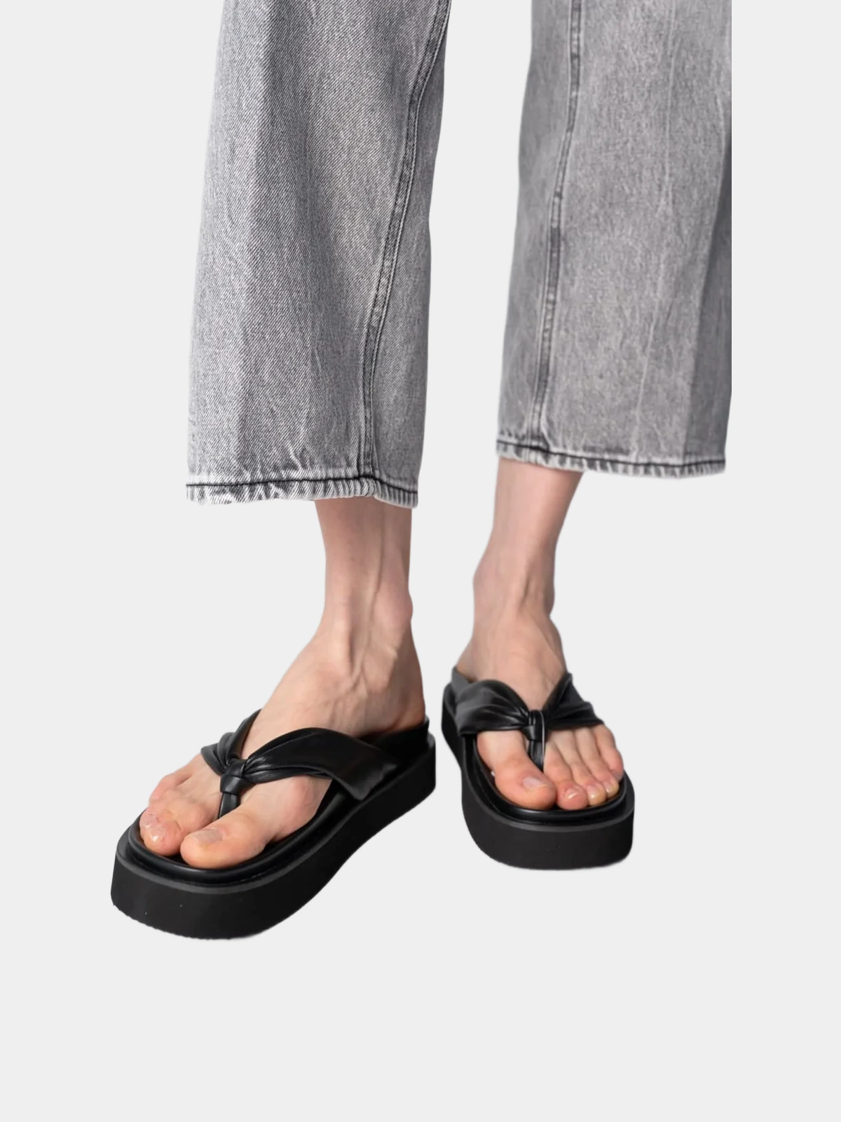 0ca0cd32-2037-4344-8f7f-9262009296de Шкіряні сліпони Yohji Yamamoto з платформою - INVOGA