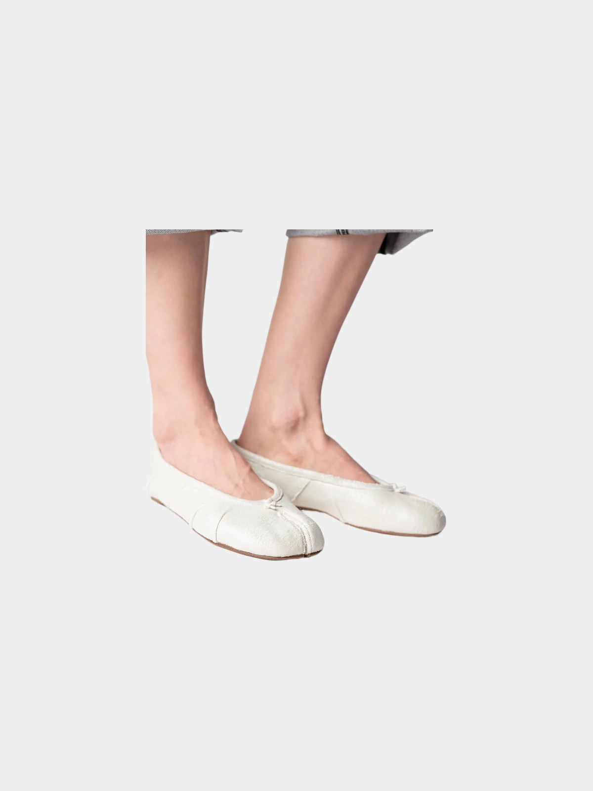 Балетки tabi Maison Margiela білі - INVOGA