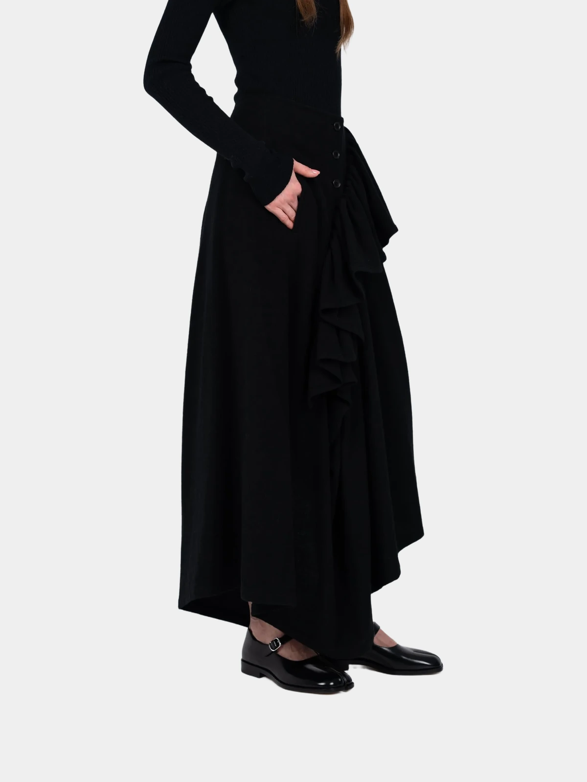 Довга асиметрична спідниця Yohji Yamamoto - INVOGA