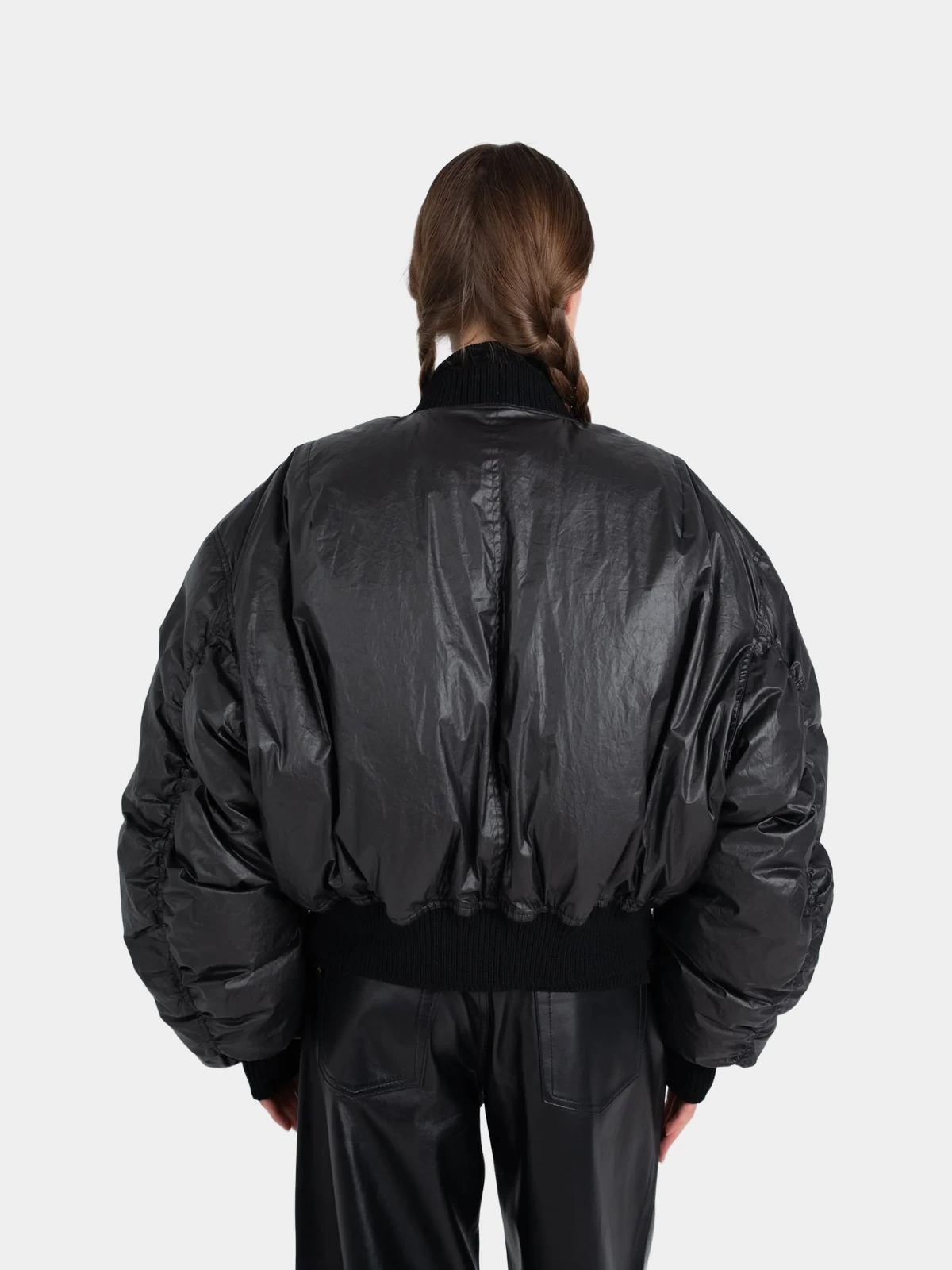 Пуховик Rick Owens короткий чорний - INVOGA