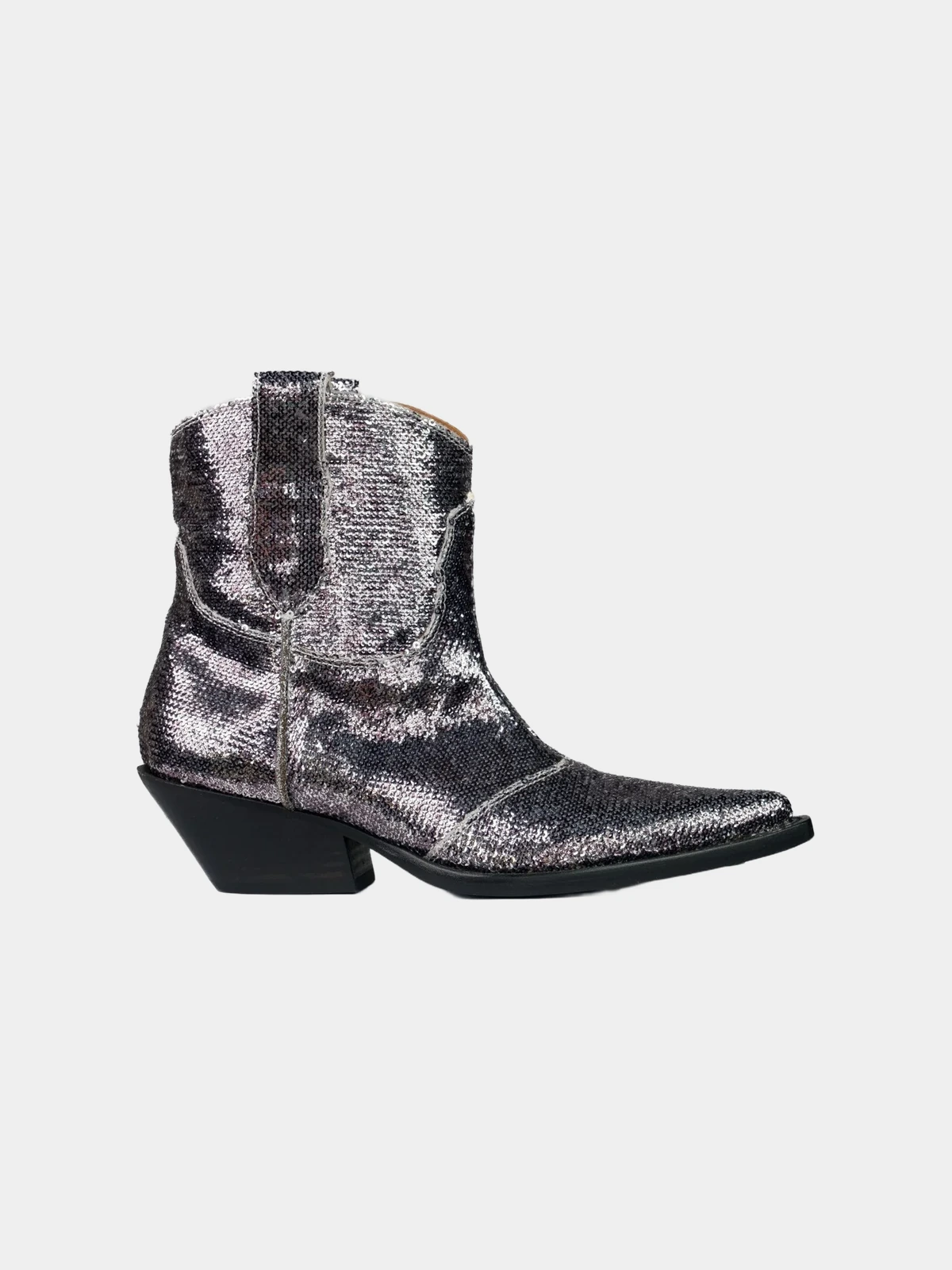179d98e6-c838-4be0-b2b5-caaf73ae2f74 Черевики-козаки Maison Margiela срібні з паєтками - INVOGA
