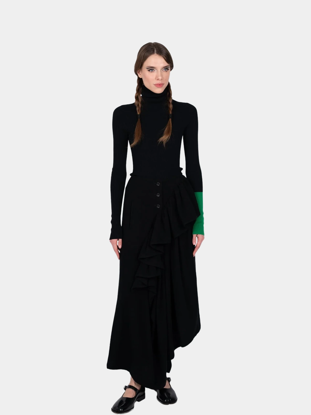 Довга асиметрична спідниця Yohji Yamamoto - INVOGA