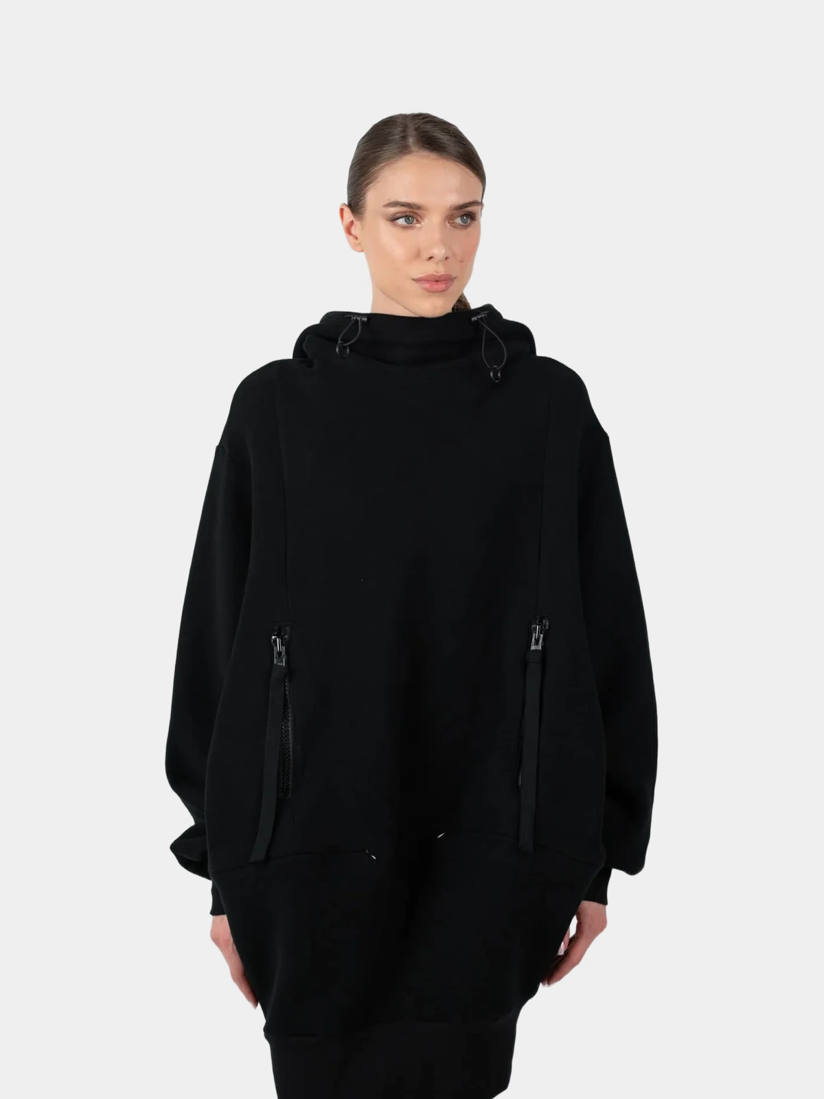 Сукня-худі Yohji Yamamoto чорна - INVOGA