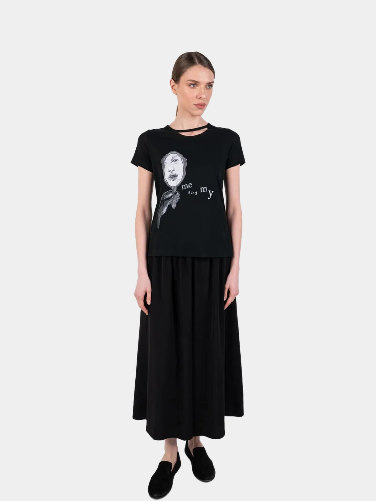 Топ Yohji Yamamoto чорний з відкритою спиною - INVOGA