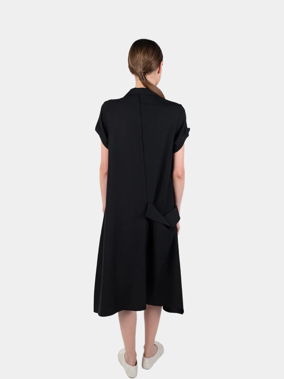 Сукня-сорочка Yohji Yamamoto чорна - INVOGA