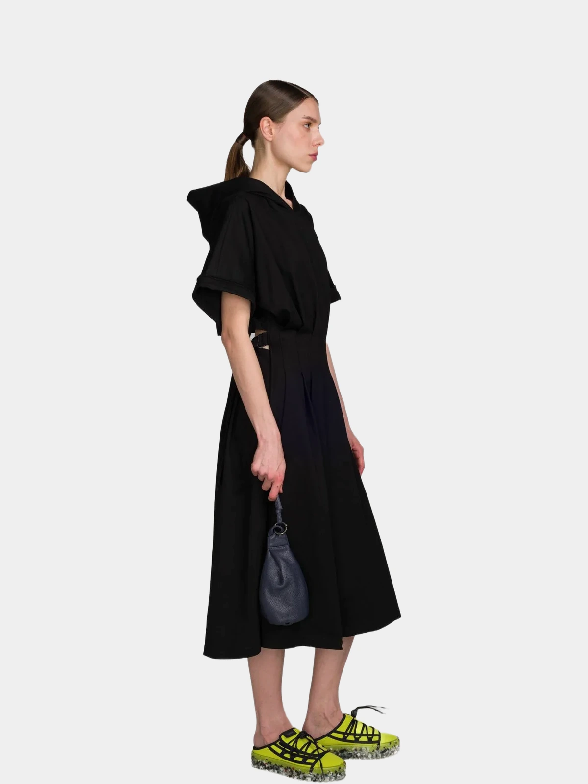 Сукня Yohji Yamamoto чорна з капюшоном - INVOGA