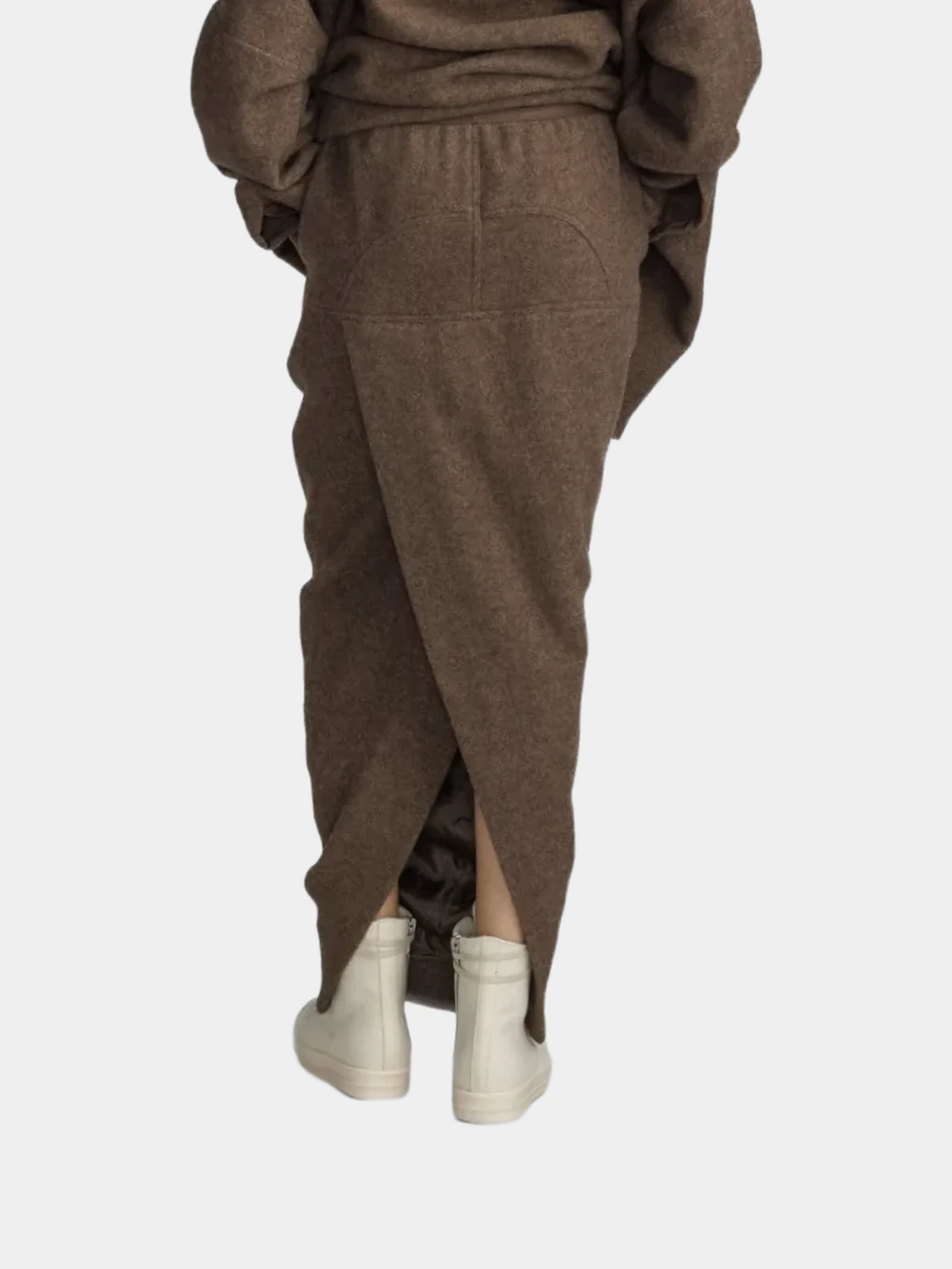 Спідниця Rick Owens коричнева з вовни - INVOGA
