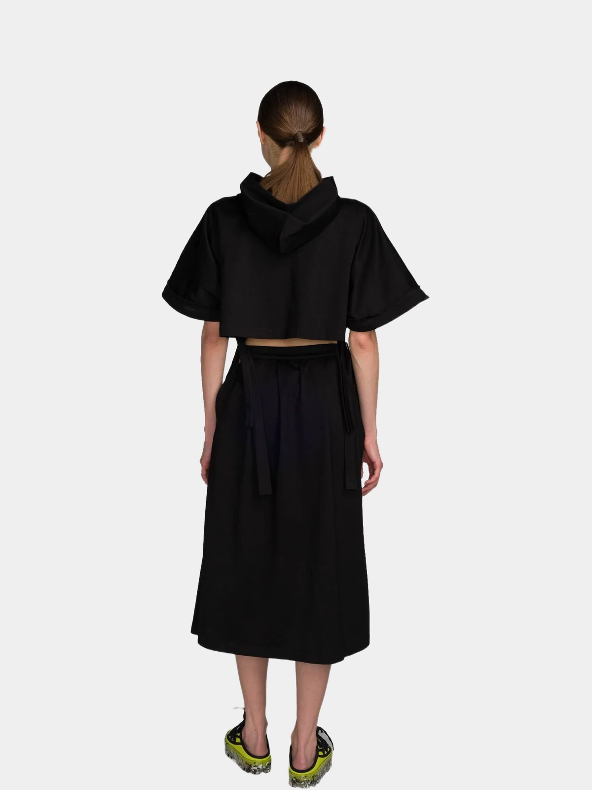 Сукня Yohji Yamamoto чорна з капюшоном - INVOGA