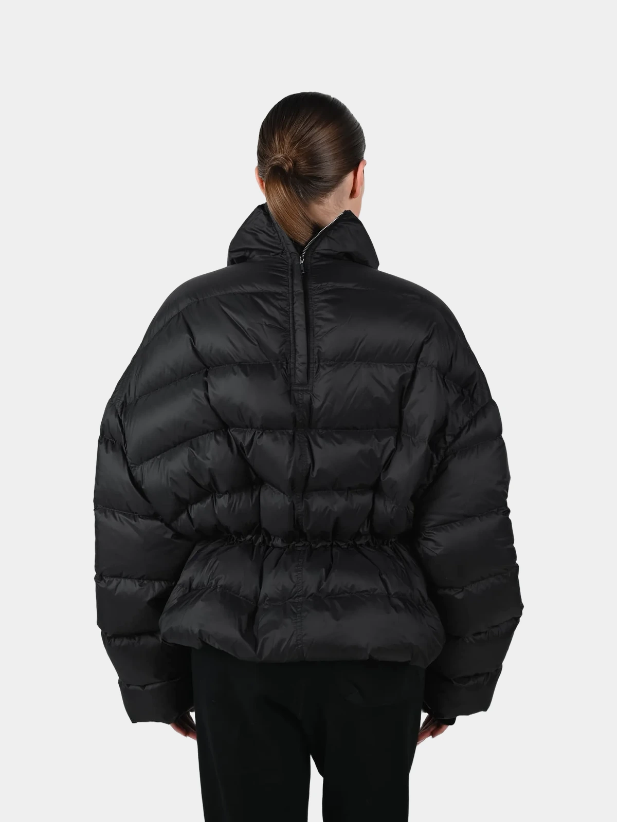 6c8b92ab-3750-4125-92bd-f223a8e48dc1 Пуховик Rick Owens чорний укорочений - INVOGA
