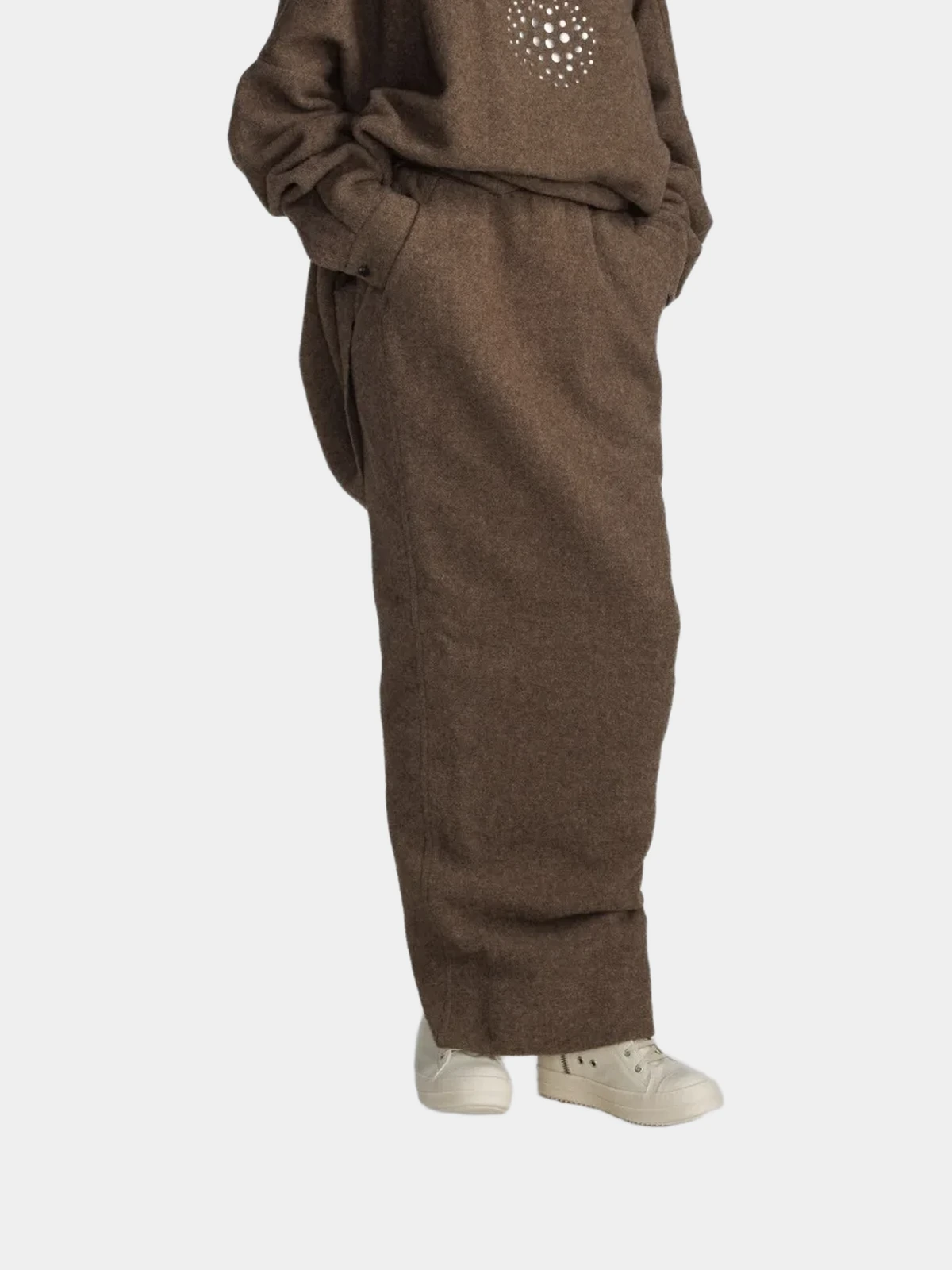 Спідниця Rick Owens коричнева з вовни - INVOGA