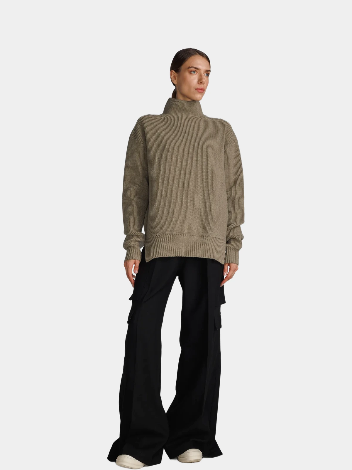 7d5ff9c2-d091-479a-b74d-fb5fbf6bd38b Светр Rick Owens з V подібним вирізом позаду - INVOGA