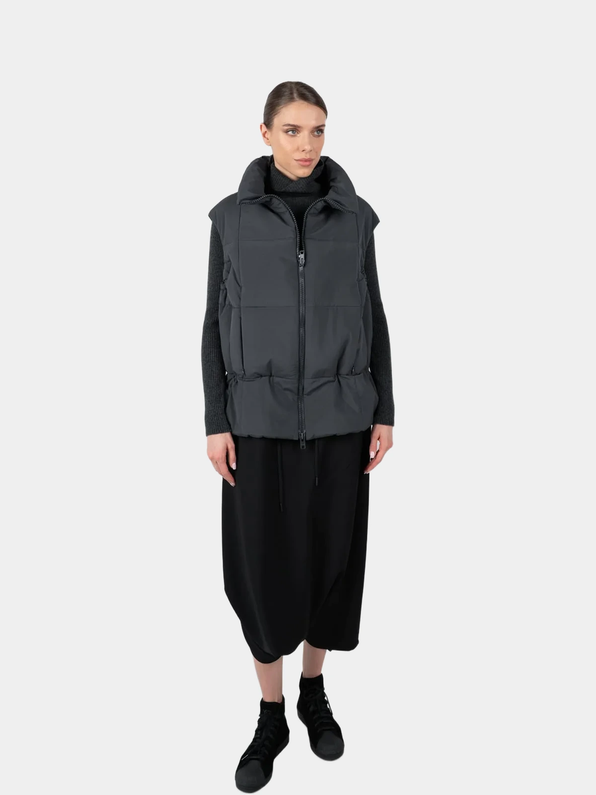 Жилет Yohji Yamamoto з комірцем-стойкою - INVOGA
