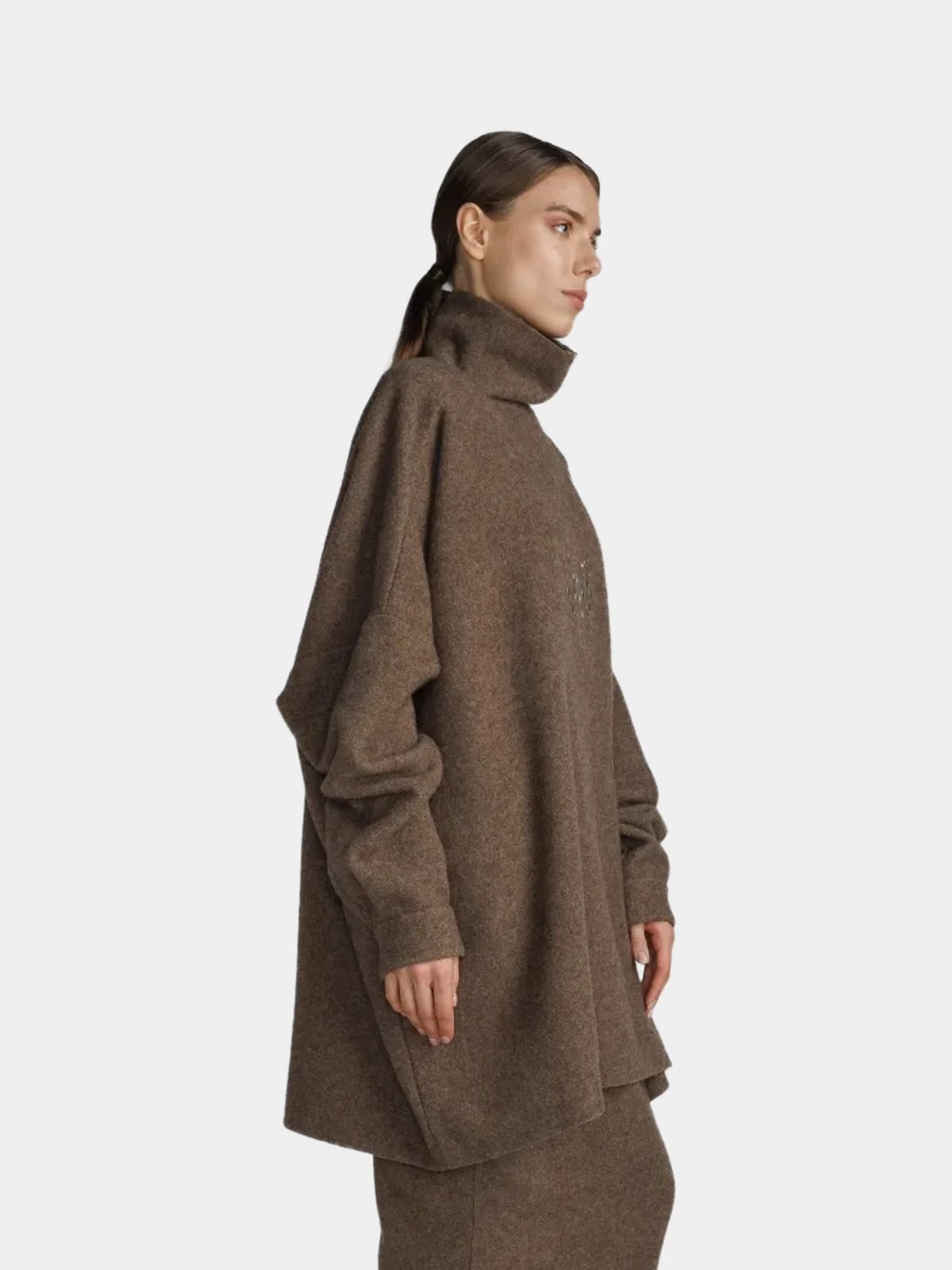 aaaddaba-aa0a-4fc6-8255-e471bb7f2b2e Светр Rick Owens з високою горловиною на гудзиках - INVOGA
