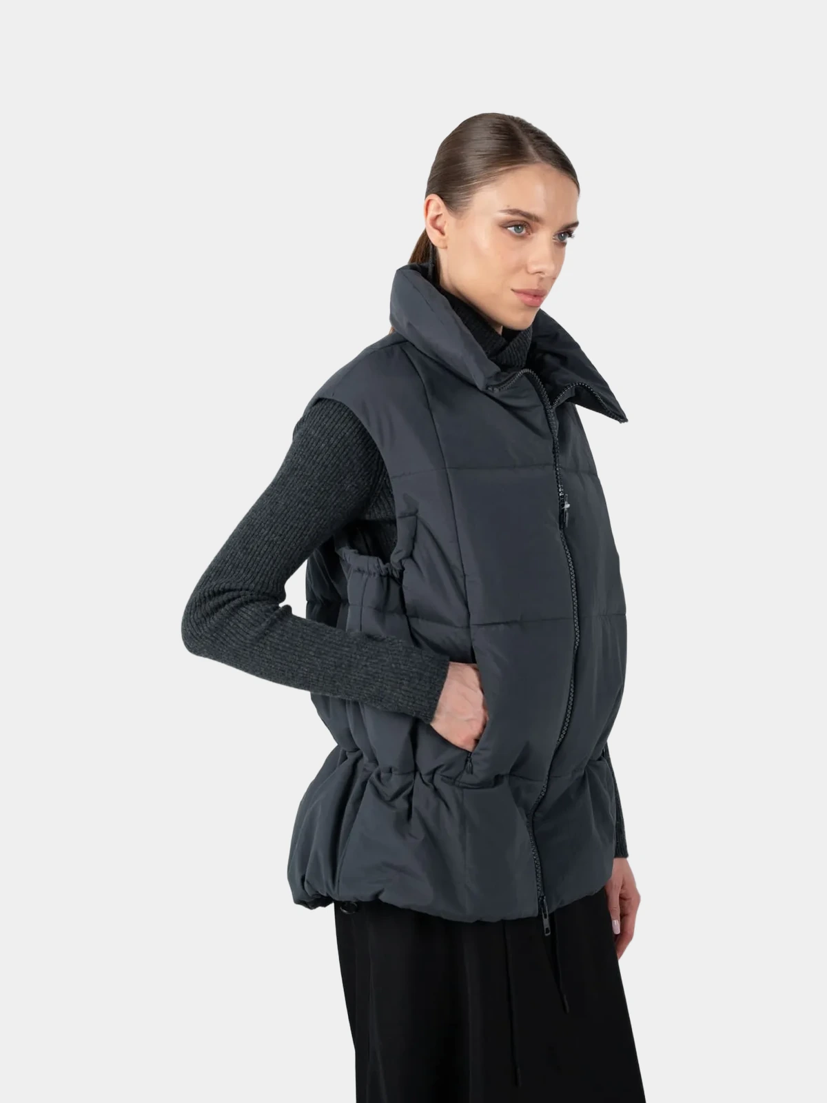 Жилет Yohji Yamamoto з комірцем-стойкою - INVOGA