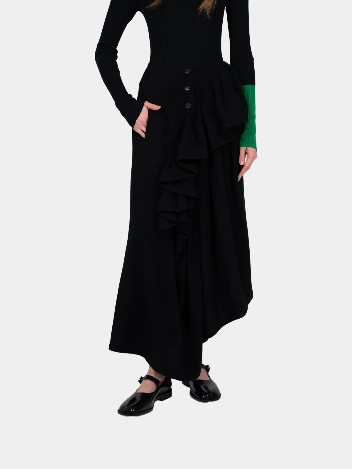 Довга асиметрична спідниця Yohji Yamamoto - INVOGA