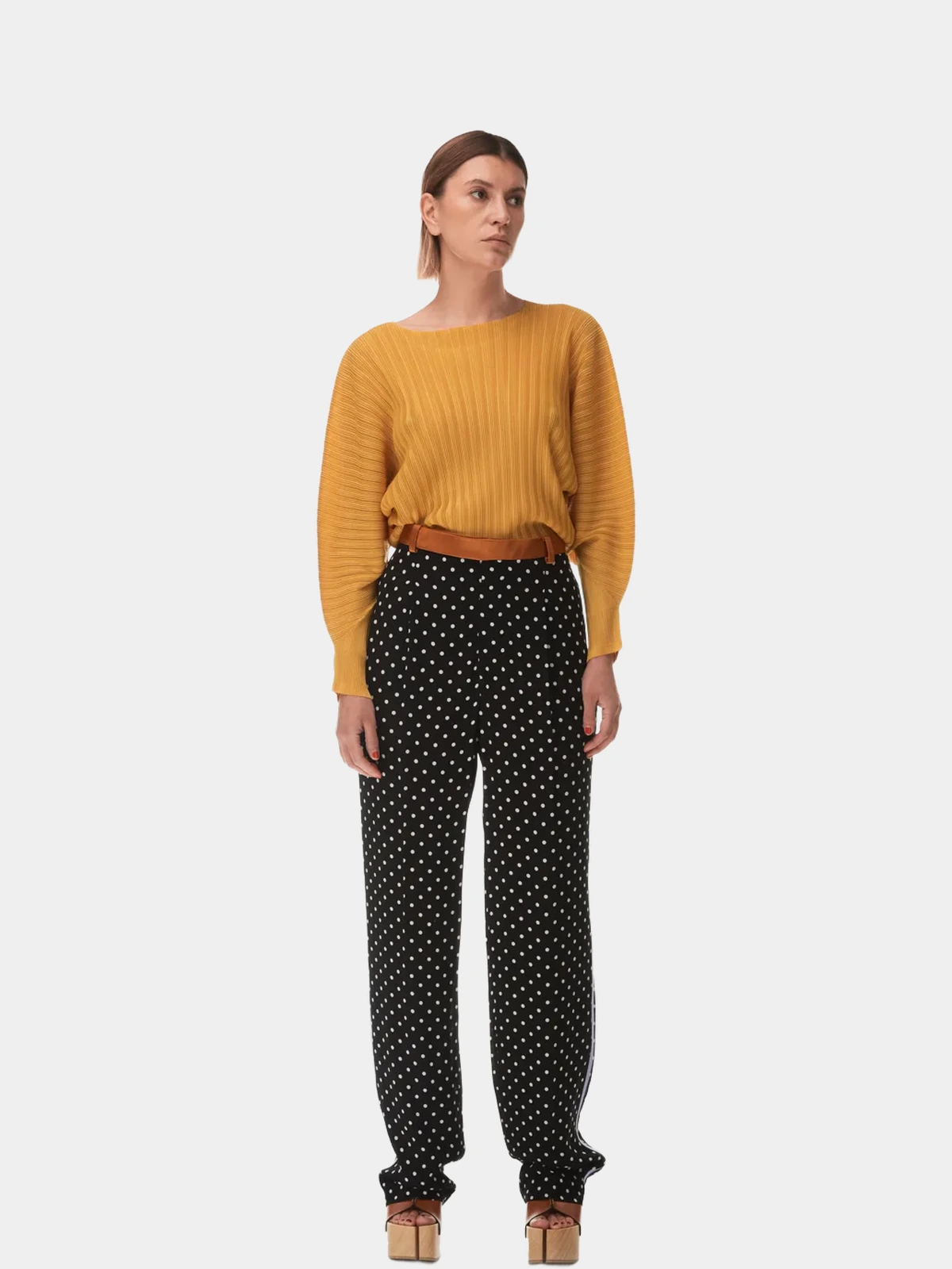 b9dbe657-1018-4260-ab76-9f4dd6991827 Штани Haider Ackermann в горошок з лампасами - INVOGA