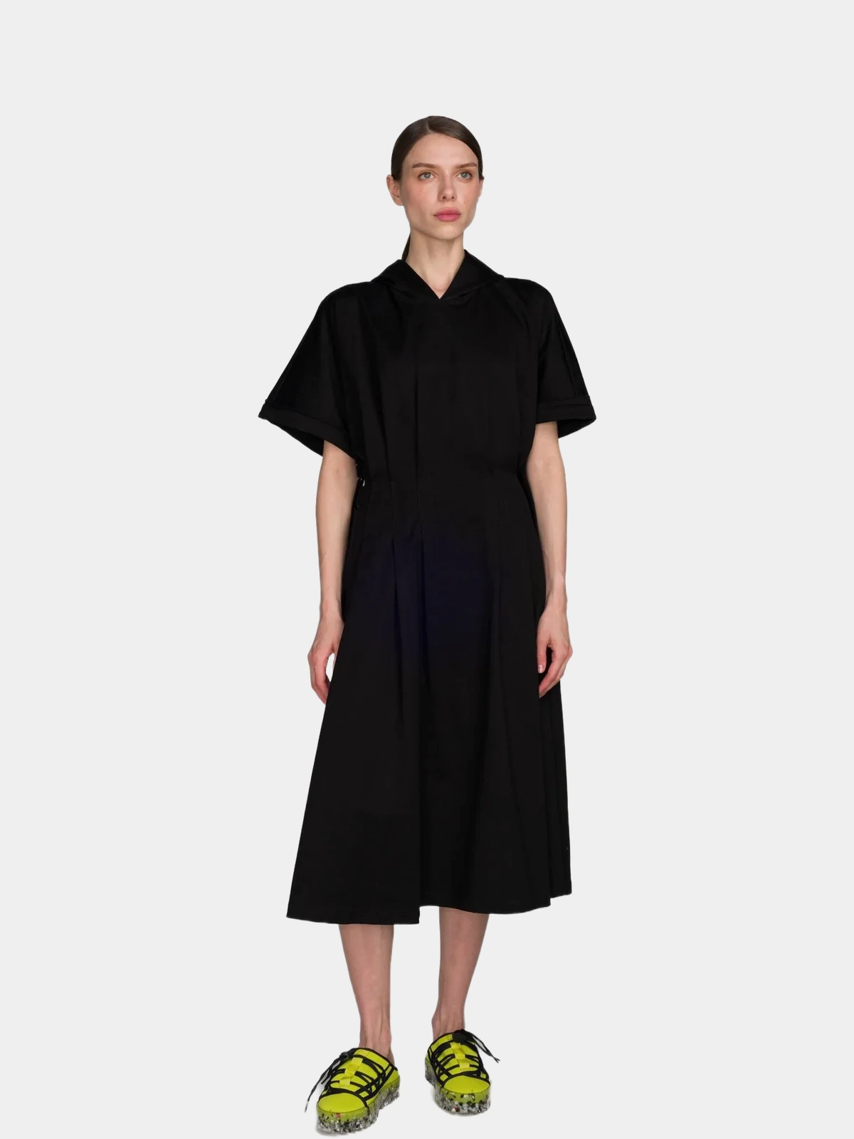 Сукня Yohji Yamamoto чорна з капюшоном - INVOGA