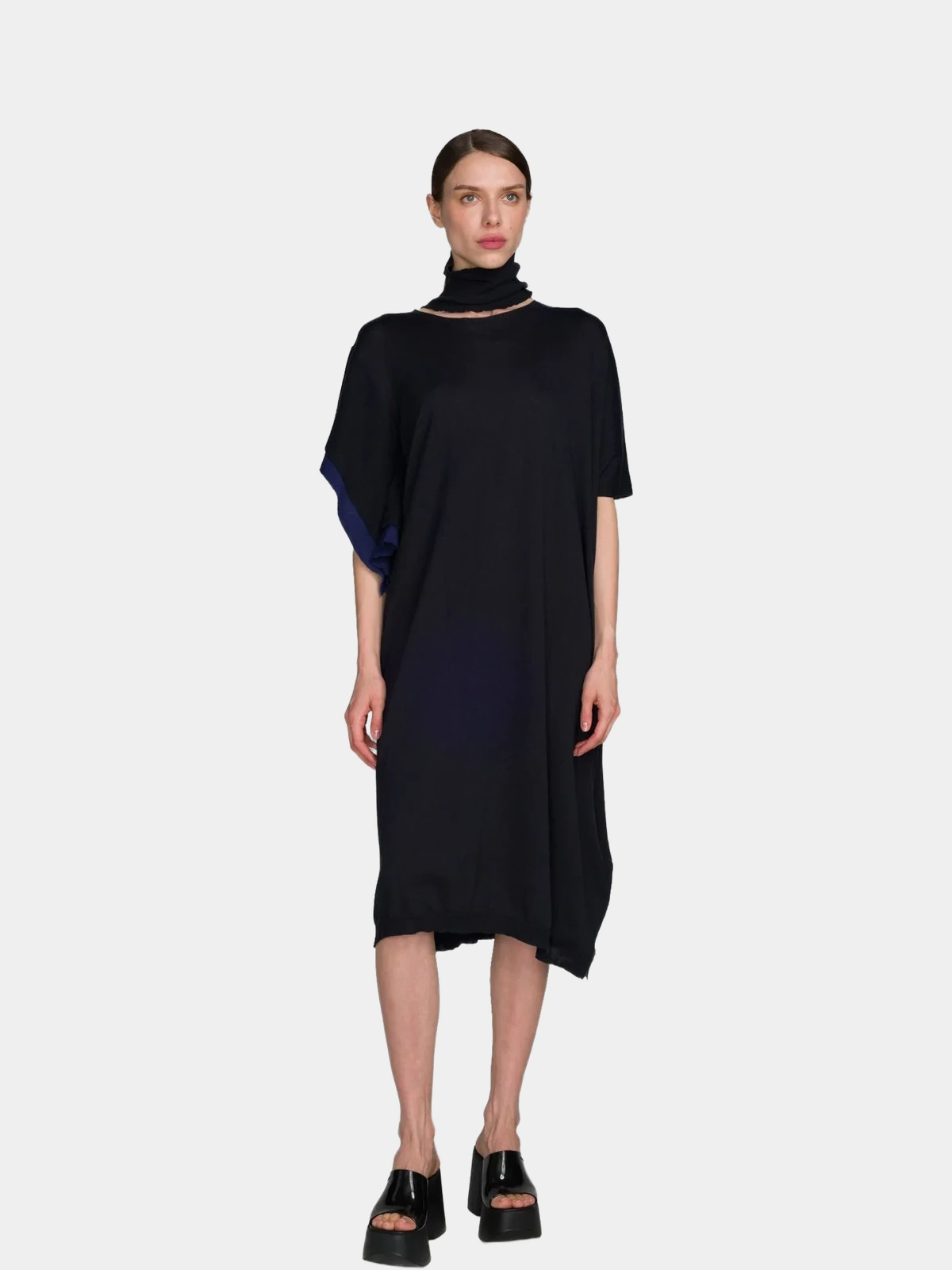 Сукня Yohji Yamamoto чорна міді - INVOGA
