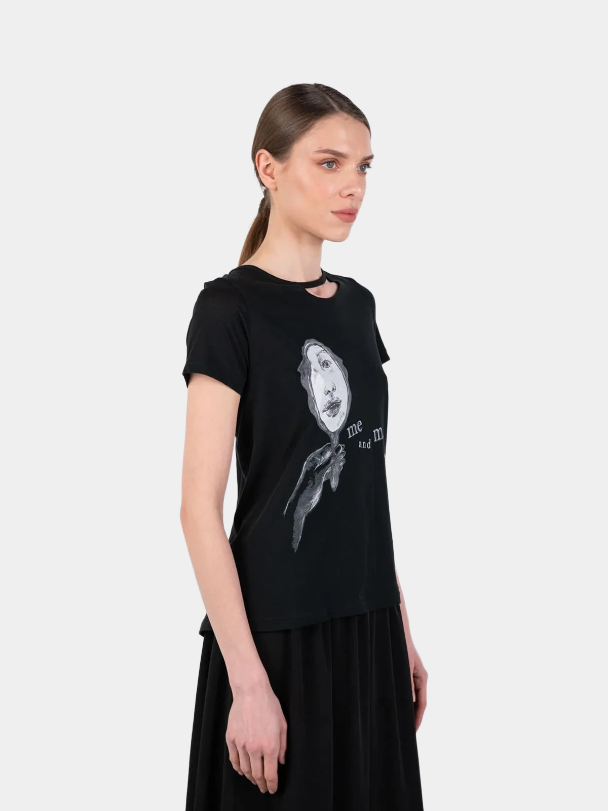 Топ Yohji Yamamoto чорний з відкритою спиною - INVOGA