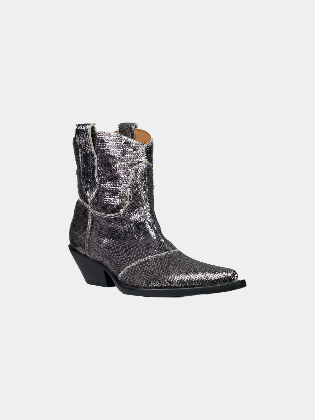 f696a7ee-685a-4db8-9506-bc1076357e71 Черевики-козаки Maison Margiela срібні з паєтками - INVOGA