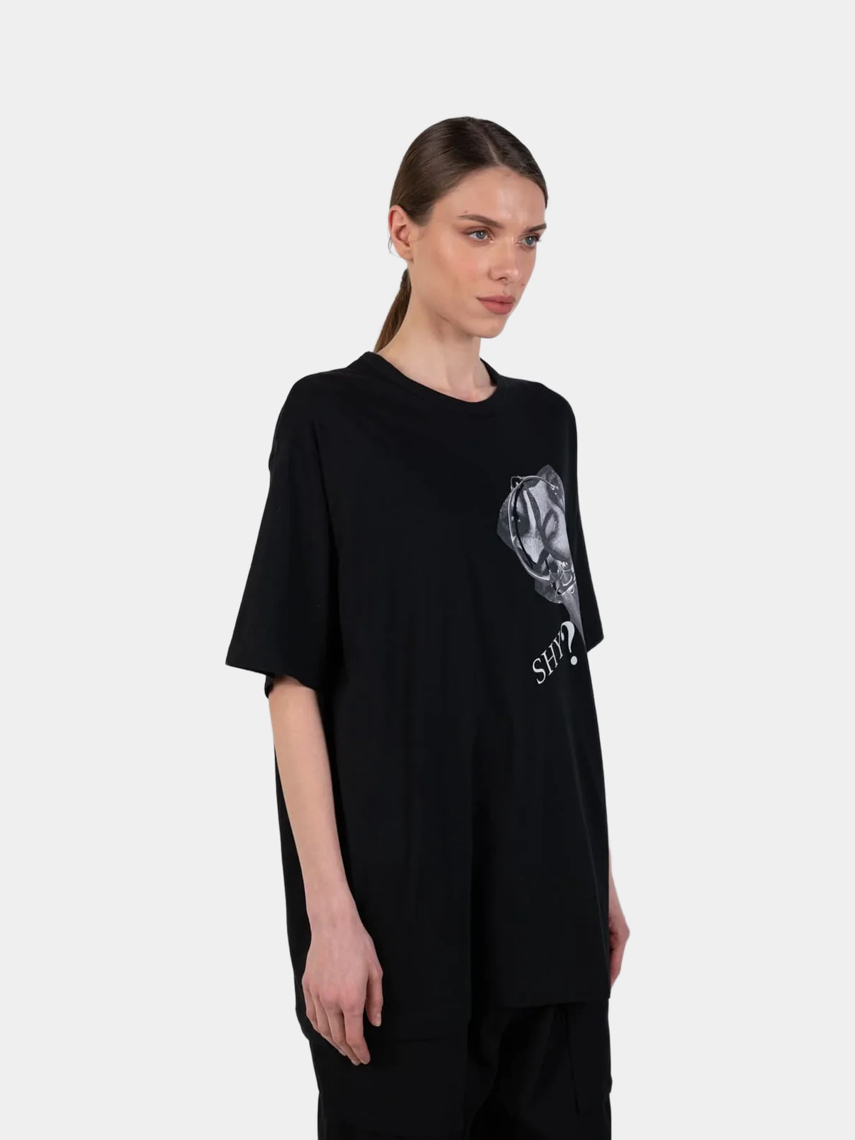 Футболка Yohji Yamamoto чорна - INVOGA