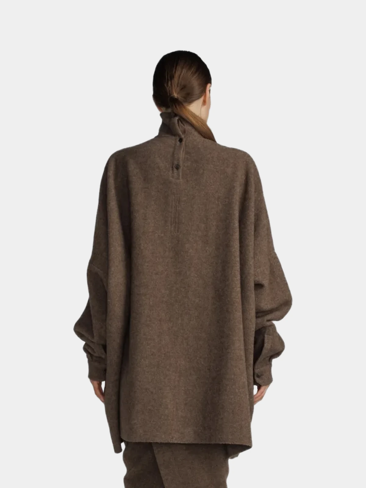 fa00c172-46a8-4e5e-9ea1-3ff0176d7c8c Светр Rick Owens з високою горловиною на гудзиках - INVOGA