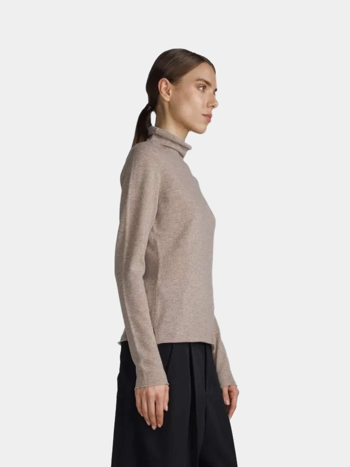 Кашеміровий светр Yohji Yamamoto бежевий - INVOGA