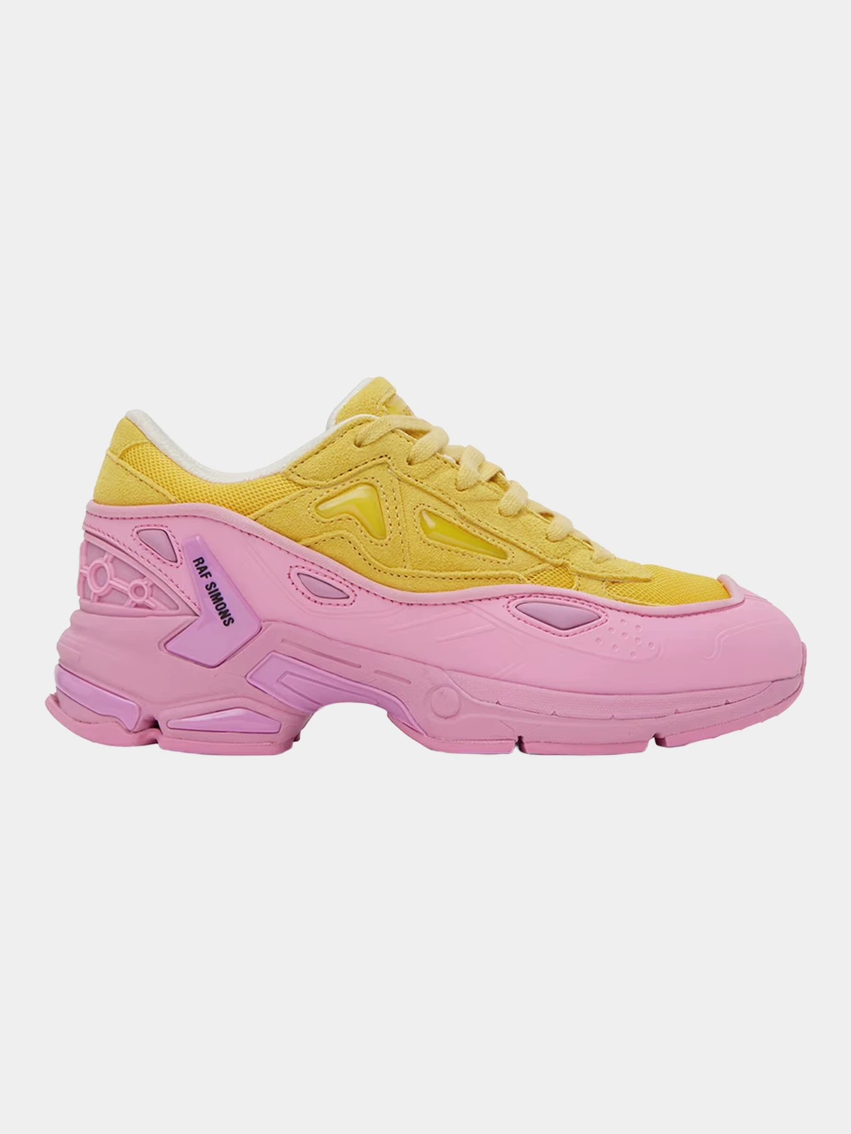 fda90a5a-1eda-49f1-9e39-c0cc7482b11c Жовто-рожеві кросівки RAF SIMONS зі штучної шкіри - INVOGA