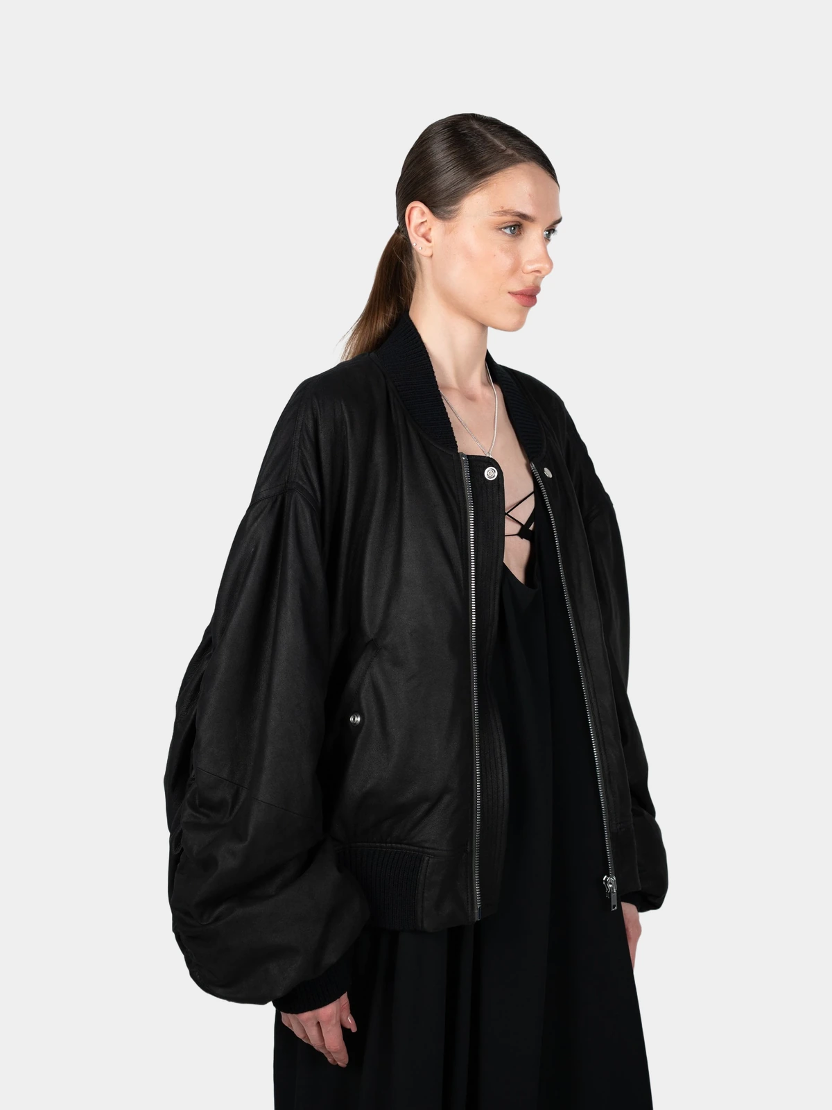 25fff1c7-b6d4-40d1-aa4c-e75cfbc3438a Бомбер Rick Owens - INVOGA