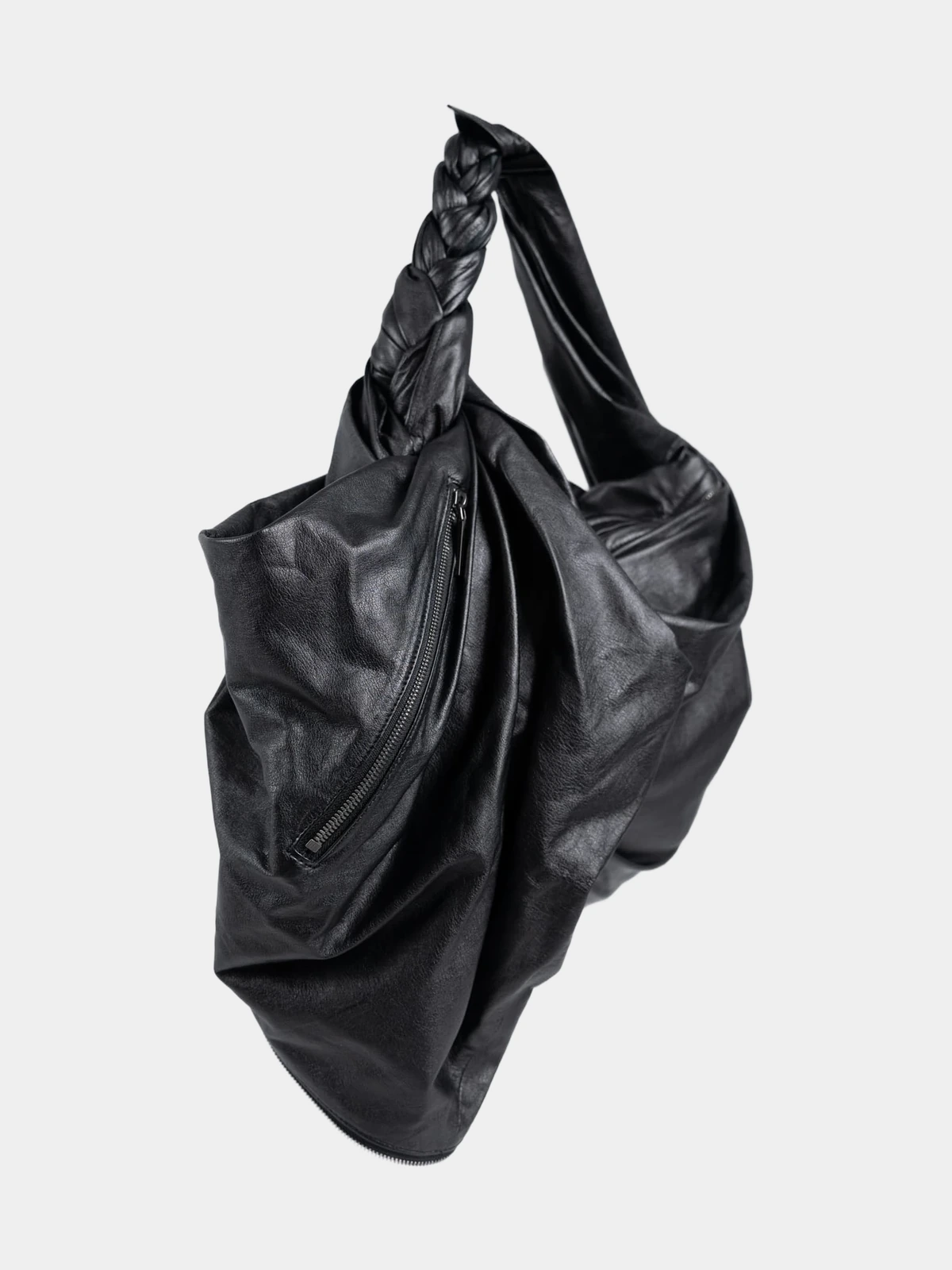 Чорна сумка Yohji Yamamoto з блискавкою - INVOGA